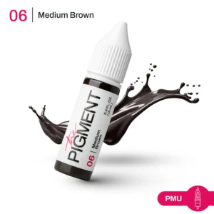 Pigment PMU Medium Brown 06 – Sprâncene & Eyeliner – The Pigment – 15ml
